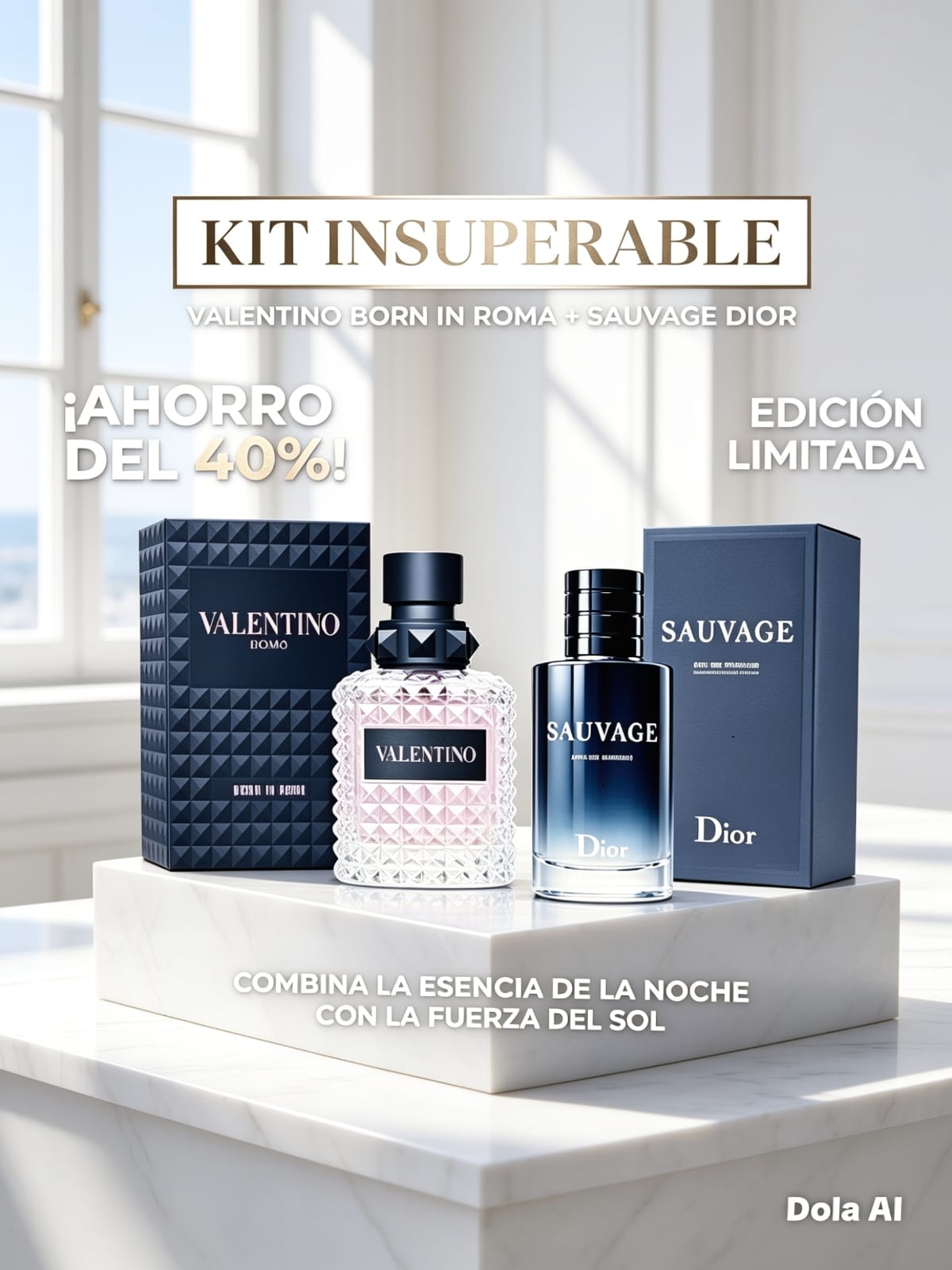 Dior Sauvage + valentino 2x1