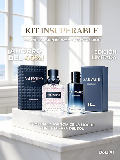 Dior Sauvage + valentino 2x1